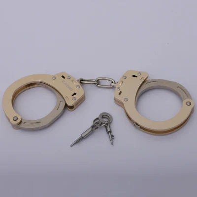 Military Army Police Use Titanium Alloy Security Self Locking Handcuffs